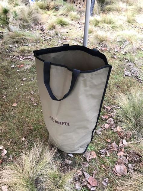 canvas camping rubbish bag.